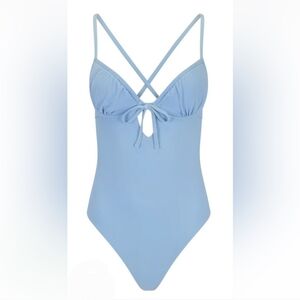 Adore Me Annabee Swim Women's Swimwear One Piece Suit Light Powder Blue Large